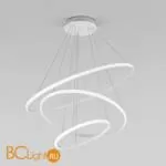 Подвесной светодиодный светильник с пультом управления Eurosvet Collars 90264/3 белый a058977 - Фото 1