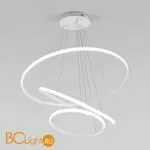 Подвесной светодиодный светильник с пультом управления Eurosvet Collars 90264/3 белый a058977 - Фото 5