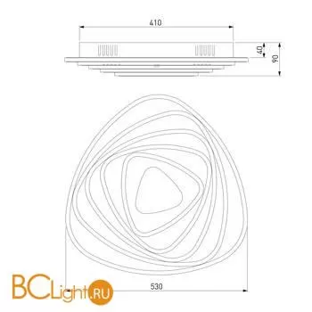 Потолочный светильник Eurosvet Coloris 90225/1 белый - Фото 5