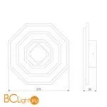 Настенный светильник Eurosvet Contorni 90184/1 белый / хром - Фото 2