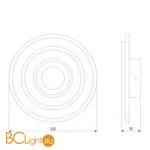 Настенный светильник Eurosvet Contorni 90185/1 белый / хром - Фото 2