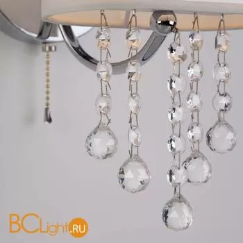 Бра Eurosvet Cornella 10084/1 хром/прозрачный хрусталь Strotskis - Фото 1