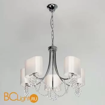 Люстра Eurosvet Cornella 10084/5 хром/прозрачный хрусталь Strotskis - Фото 1