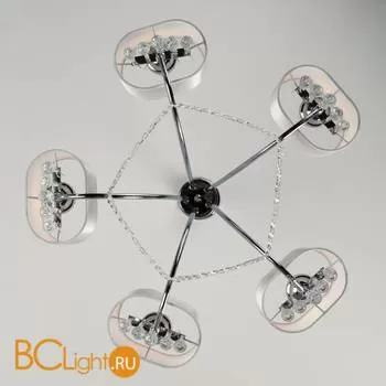 Люстра Eurosvet Cornella 10084/5 хром/прозрачный хрусталь Strotskis - Фото 3