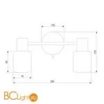 Настенный светильник Eurosvet Corso 20089/2 хром - Фото 2