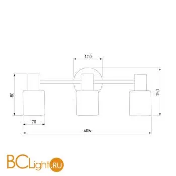 Настенный светильник Eurosvet Corso 20089/3 хром - Фото 3