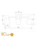 Настенный светильник Eurosvet Corso 20089/3 хром - Фото 3