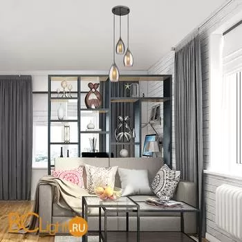 Подвесной светильник Eurosvet Cosmic 50085/3 черный жемчуг - Фото 4