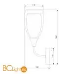 Бра Eurosvet Cosmic 50285/1 черный жемчуг a057268 - Фото 2