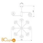 Люстра Eurosvet Creek 70118/8 черный - Фото 1