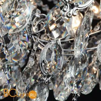 Подвесной светильник Eurosvet Crystal 10080/12 хром/прозрачный хрусталь Strotskis - Фото 3