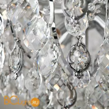 Подвесной светильник Eurosvet Crystal 10080/12 хром/прозрачный хрусталь Strotskis - Фото 4