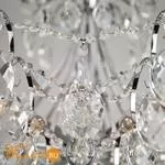 Подвесной светильник Eurosvet Crystal 10080/12 хром/прозрачный хрусталь Strotskis - Фото 5