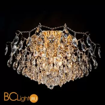 Потолочный светильник Eurosvet Crystal 10081/12 золото/прозрачный хрусталь Strotskis - Фото 0