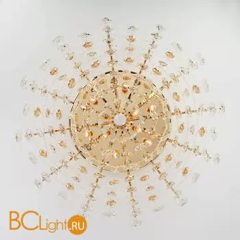 Потолочный светильник Eurosvet Crystal 10081/12 золото/прозрачный хрусталь Strotskis - Фото 3