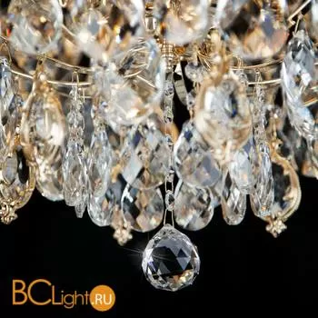 Потолочный светильник Eurosvet Crystal 10081/12 золото/прозрачный хрусталь Strotskis - Фото 6
