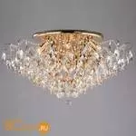 Потолочный светильник Eurosvet Crystal 10081/12 золото/прозрачный хрусталь Strotskis