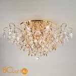 Потолочный светильник Eurosvet Crystal 10081/12 золото/прозрачный хрусталь Strotskis - Фото 1