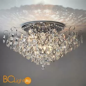 Потолочный светильник Eurosvet Crystal 10081/12 хром/прозрачный хрусталь Strotskis
