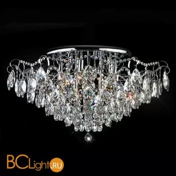 Потолочный светильник Eurosvet Crystal 10081/12 хром/прозрачный хрусталь Strotskis - Фото 2