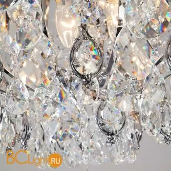 Потолочный светильник Eurosvet Crystal 10081/12 хром/прозрачный хрусталь Strotskis - Фото 4