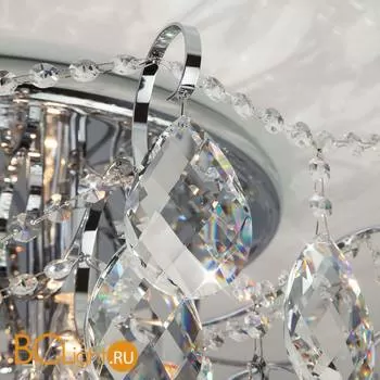 Потолочный светильник Eurosvet Crystal 10081/12 хром/прозрачный хрусталь Strotskis - Фото 5