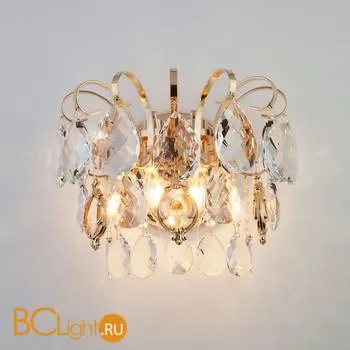 Настенный светильник Eurosvet Crystal 10081/2 золото/прозрачный хрусталь Strotskis - Фото 2