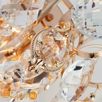 Настенный светильник Eurosvet Crystal 10081/2 золото/прозрачный хрусталь Strotskis - Фото 3