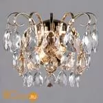 Настенный светильник Eurosvet Crystal 10081/2 золото/прозрачный хрусталь Strotskis