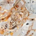 Настенный светильник Eurosvet Crystal 10081/2 золото/прозрачный хрусталь Strotskis - Фото 3