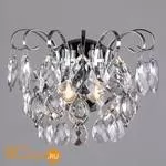 Настенный светильник Eurosvet Crystal 10081/2 хром/прозрачный хрусталь Strotskis
