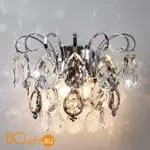 Настенный светильник Eurosvet Crystal 10081/2 хром/прозрачный хрусталь Strotskis - Фото 1