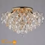 Потолочный светильник Eurosvet Crystal 10081/6 золото/прозрачный хрусталь Strotskis