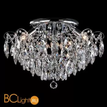 Потолочный светильник Eurosvet Crystal 10081/6 хром/прозрачный хрусталь Strotskis - Фото 0