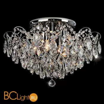 Потолочный светильник Eurosvet Crystal 10081/6 хром/прозрачный хрусталь Strotskis - Фото 2