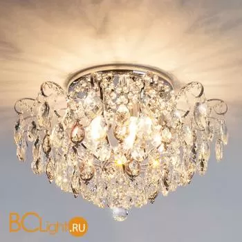 Потолочный светильник Eurosvet Crystal 10081/6 хром/прозрачный хрусталь Strotskis - Фото 3