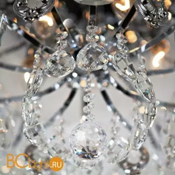 Потолочный светильник Eurosvet Crystal 10081/6 хром/прозрачный хрусталь Strotskis - Фото 7