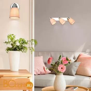 Бра Eurosvet Culver 20080/3 хром/бежевый - Фото 0