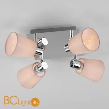 Потолочная люстра Eurosvet Culver 20080/4 хром/бежевый