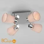 Потолочная люстра Eurosvet Culver 20080/4 хром/бежевый