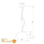 Подвесной светильник Eurosvet Cupola 50147/3 - Схема