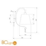 Бра Eurosvet Dalila 70096/1 хром - Схема