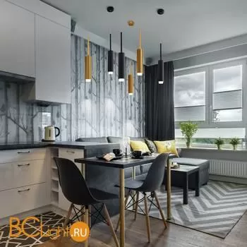 Подвесной светильник Eurosvet Dante 50203/1 LED матовое золото - Фото 2