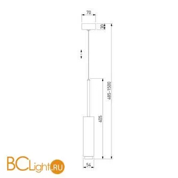 Подвесной светильник Eurosvet Dante 50203/1 LED матовое серебро - Фото 1