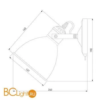 Бра Eurosvet Denley 70112/1 черный - Фото 2