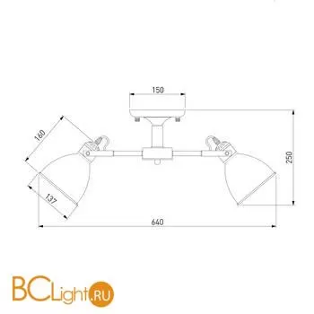 Люстра Eurosvet Denley 70112/5 черный - Фото 1