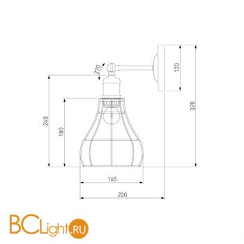 Бра Eurosvet Denver 50063/1 белый - Схема