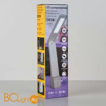 Настольная лампа Eurosvet Desk белый/золотой (TL90450) 3W - Фото 4