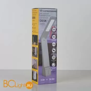 Настольная лампа Eurosvet Desk белый/серый (TL90450) 3W - Фото 4