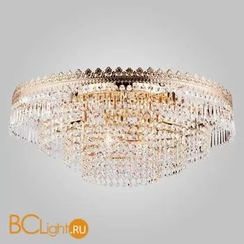 Потолочный светильник Eurosvet Diadema 10078/10 золото/прозрачный хрусталь Strotskis - Фото 0